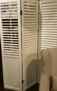 Afgewerkte louvredeur
