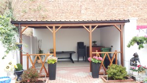 Houten tuin veranda